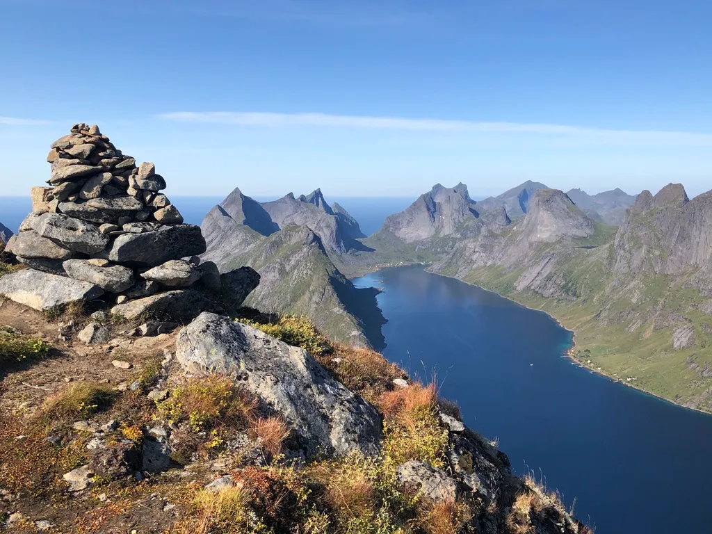 Mountain landscape in Lofoten, Norway